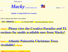 Tablet Screenshot of mackymolds.com